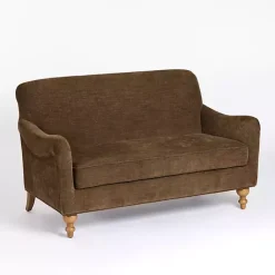 Hot Kirklands Home Chocolate English Loveseat Brown