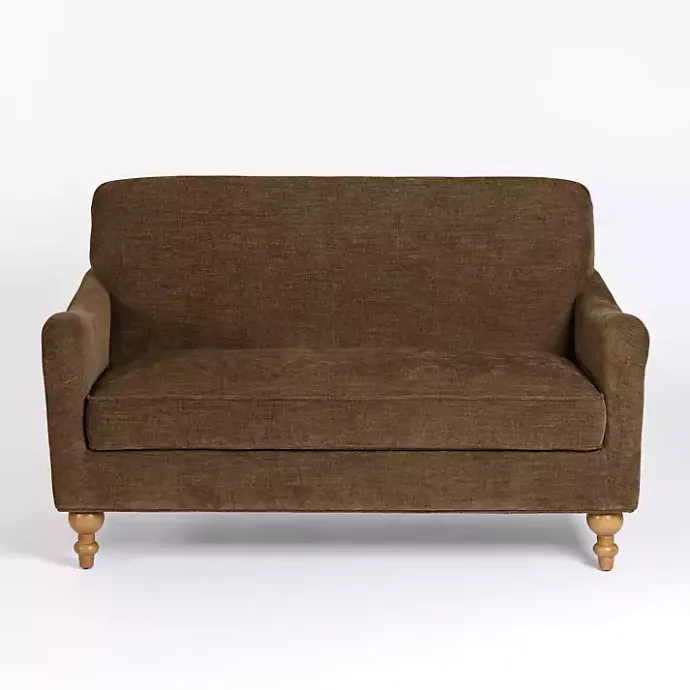 Hot Kirklands Home Chocolate English Loveseat Brown