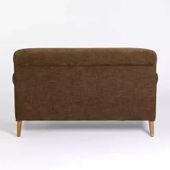 Hot Kirklands Home Chocolate English Loveseat Brown