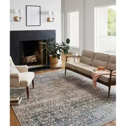Best Kirklands Home Chris Loves Julia x Loloi Jules Dark Blue Rug, 2x9