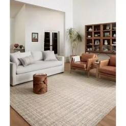 Best Kirklands Home Chris Loves Julia x Loloi Polly Tan Grid Rug, 3x5