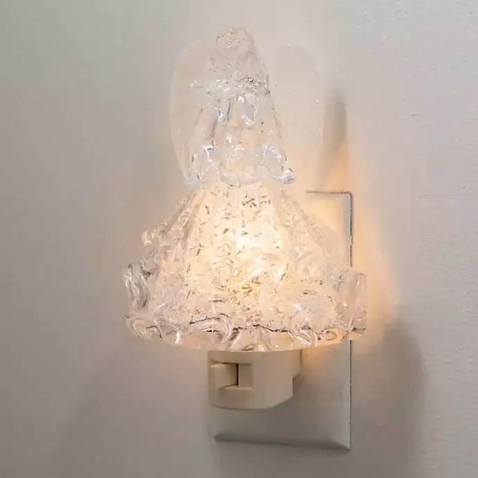 Outlet Kirklands Home Christmas Angel Night Light Clear