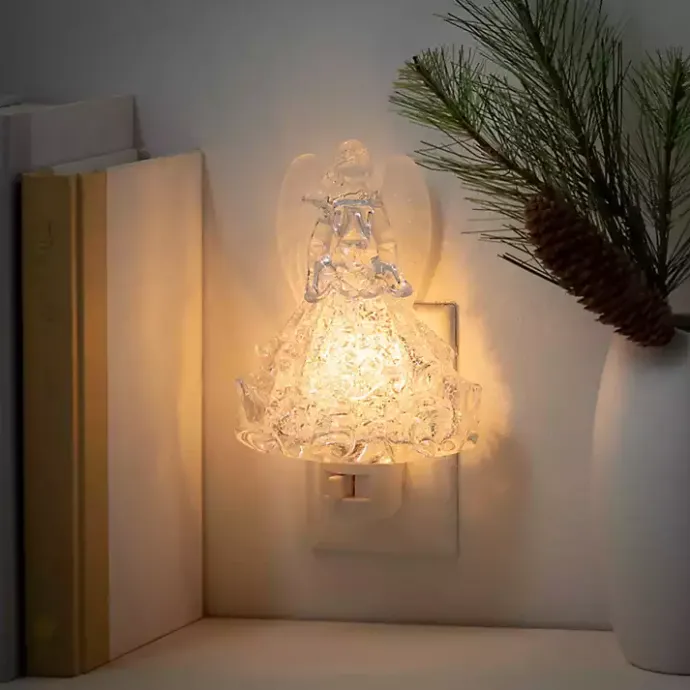 Outlet Kirklands Home Christmas Angel Night Light Clear