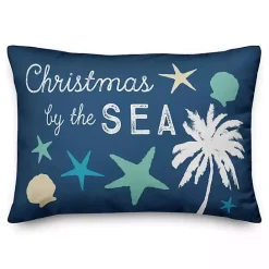 New Kirklands Home Christmas by the Sea Accent Pillow