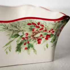 Outlet Kirklands Home Christmas Cardinal Serving Dish