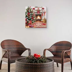 Best Kirklands Home Christmas Hearth Canvas Art Print Multi