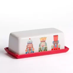 Sale Kirklands Home Christmas Nutcracker Butter Dish