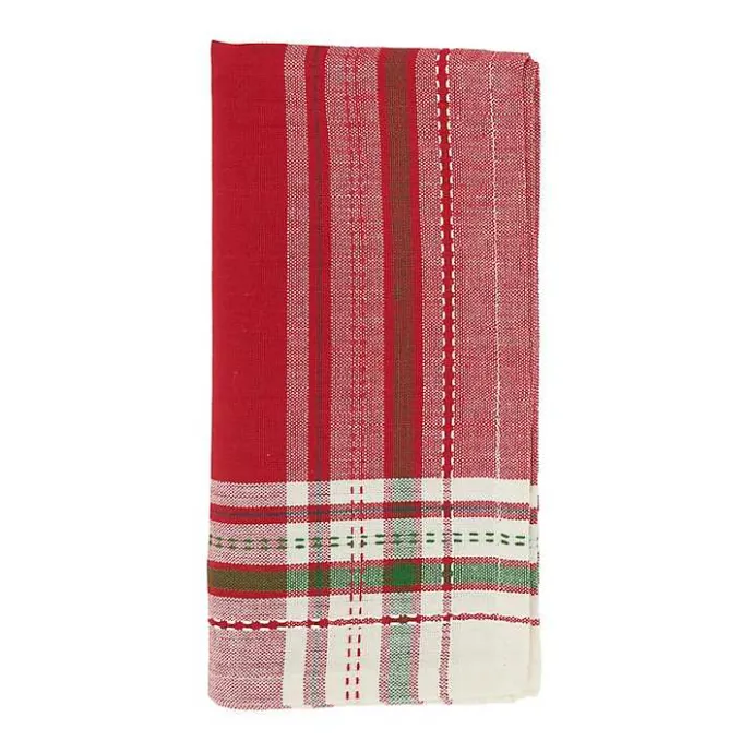 Discount Kirklands Home Christmas Plaid 8-pc. Placemat & Napkin Set