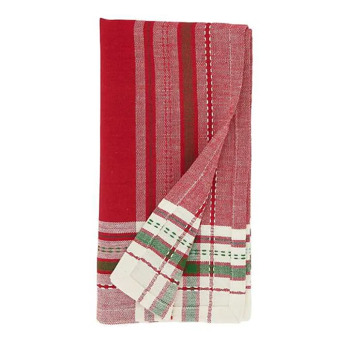 Discount Kirklands Home Christmas Plaid 8-pc. Placemat & Napkin Set