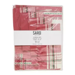 Discount Kirklands Home Christmas Plaid 8-pc. Placemat & Napkin Set