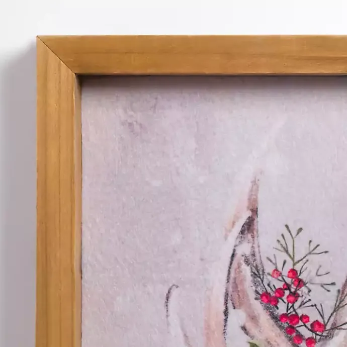 Best Kirklands Home Christmas Reindeer with Greenery Wall Plaque