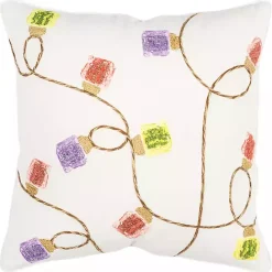 Discount Kirklands Home Christmas String Lights Indoor/Outdoor Pillow