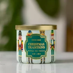 Hot Kirklands Home Christmas Traditions Triple Wick Jar Candle
