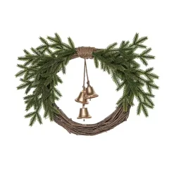 Clearance Kirklands Home Christmas Wreath with Gold Bells