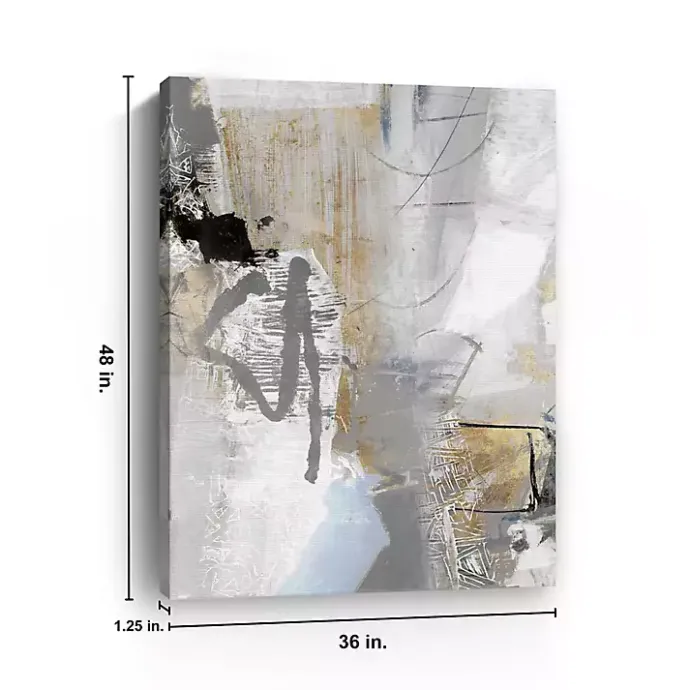 Best Kirklands Home Chromatized II Canvas Art Print Gray