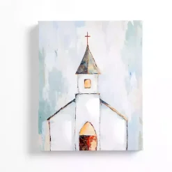Outlet Kirklands Home Church Abstract Canvas Art Print White
