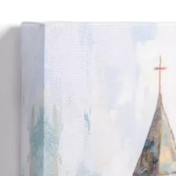 Outlet Kirklands Home Church Abstract Canvas Art Print White