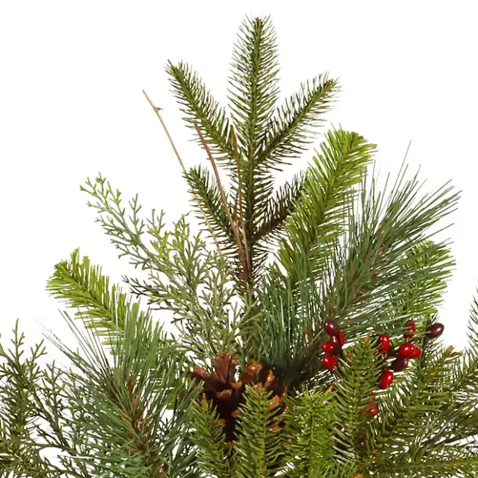 Outlet Kirklands Home Cibola Mixed Berry Teardrop Swag Green