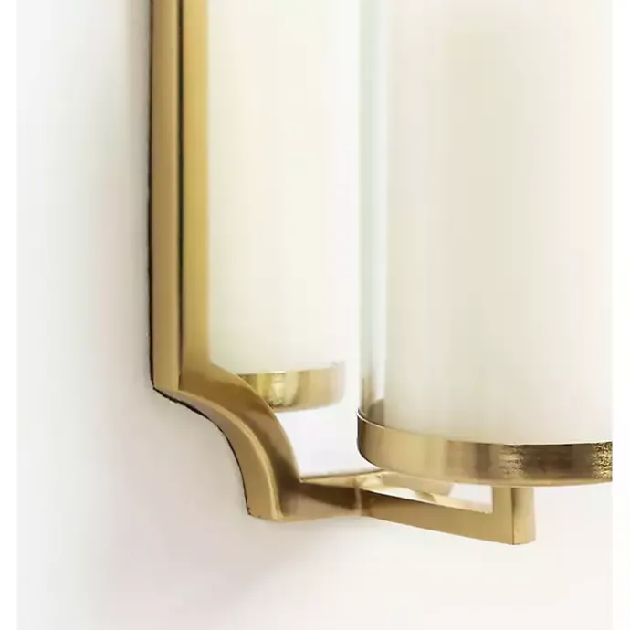 Outlet Kirklands Home Ciel Mirrored Pillar Candle Sconce Gold