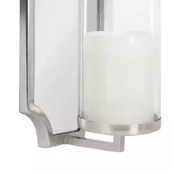 Discount Kirklands Home Ciel Mirrored Pillar Candle Sconce Silver