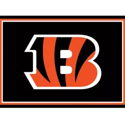 Best Kirklands Home Cincinnati Bengals Area Rug, 3x4 Black