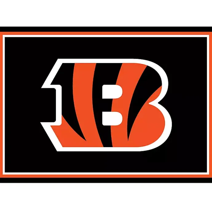 Best Kirklands Home Cincinnati Bengals Area Rug, 3x4 Black
