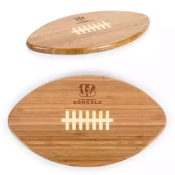 Sale Kirklands Home Cincinnati Bengals Bamboo Football Cutting Board Tan