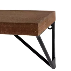 Outlet Kirklands Home Classic Brown Wood Wall Shelves, Set of 2