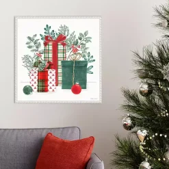 Best Kirklands Home Classic Christmas Gifts Framed Canvas Art Print