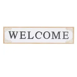 Best Kirklands Home Classic Wooden Welcome Wall Plaque
