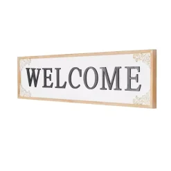 Best Kirklands Home Classic Wooden Welcome Wall Plaque