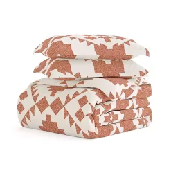 Discount Kirklands Home Clay Adobe Diamond 2-pc. Twin Duvet Cover Set