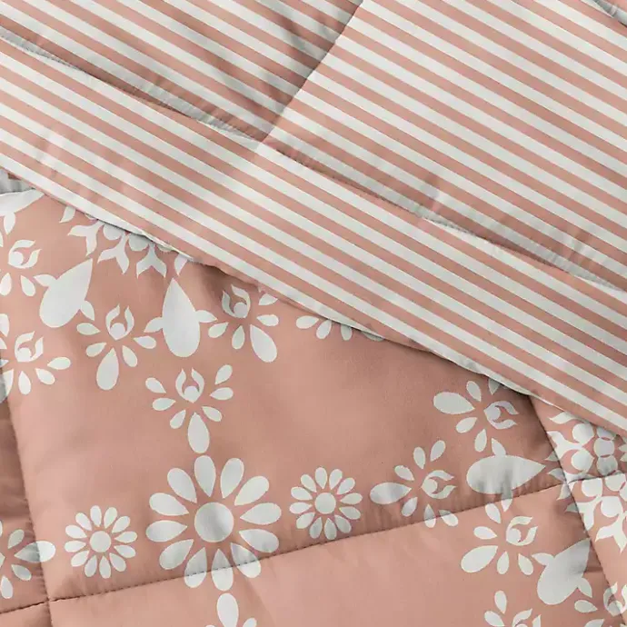 Kirklands Home Clay Daisy Medallion Queen 3-pc. Comforter Set Orange