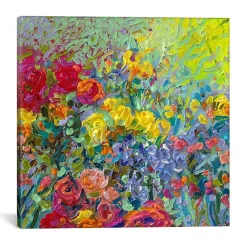 Kirklands Home Clay Flowers Canvas Art Print Multi