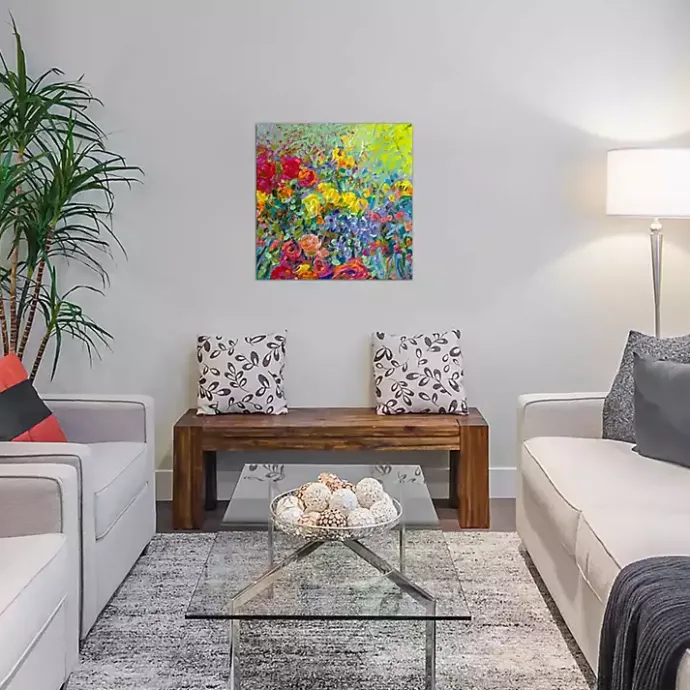 Kirklands Home Clay Flowers Canvas Art Print Multi