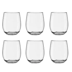 Clearance Kirklands Home Acrylic Stemless Wine Glasses, Set of 6 Clear