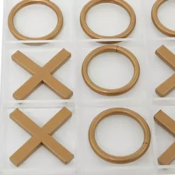 Outlet Kirklands Home Clear and Tic Tac Toe Board Gold