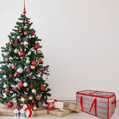 Hot Kirklands Home Clear and Red Zip 128-pc. Ornament Storage Box