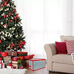 Hot Kirklands Home Clear and Red Zip 112-pc. Ornament Storage Box