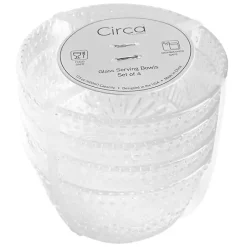 Best Kirklands Home Circa Hobnail Bowls, Set of 4 Clear