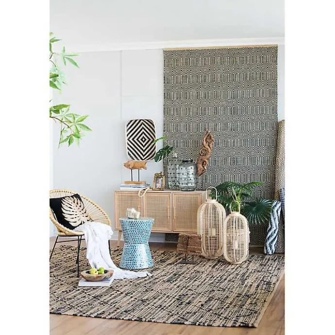 New Kirklands Home Fishnet Wire Wrapped Vase Clear