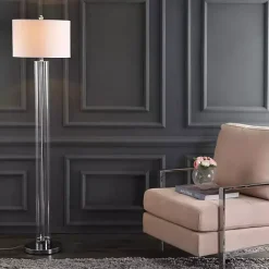 Sale Kirklands Home Clear Glass Demi Floor Lamp Ivory