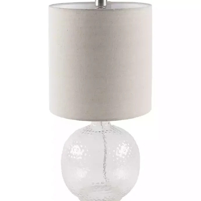 Sale Kirklands Home Clear Glass Hobnail Table Lamp Gray