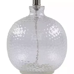 Sale Kirklands Home Clear Glass Hobnail Table Lamp Gray