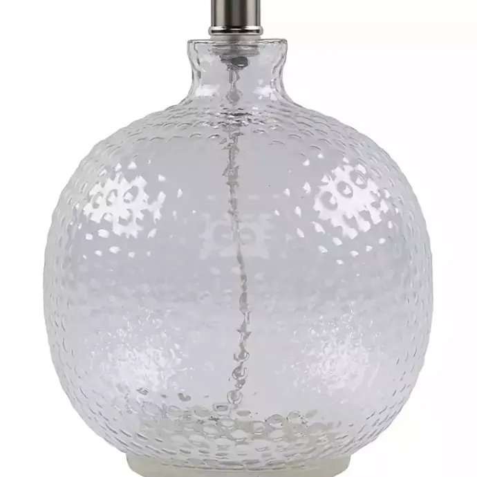 Sale Kirklands Home Clear Glass Hobnail Table Lamp Gray
