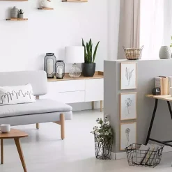 Clearance Kirklands Home Clear Glass Honeycomb Table Lamp White