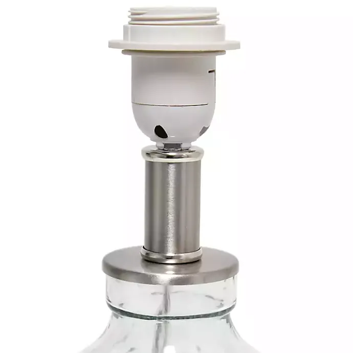 Clearance Kirklands Home Clear Glass Honeycomb Table Lamp White