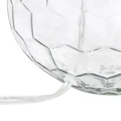 Clearance Kirklands Home Clear Glass Honeycomb Table Lamp White