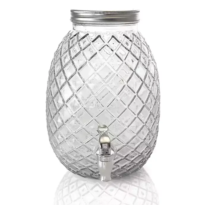 Online Kirklands Home Glass Pineapple Beverage Dispenser Clear