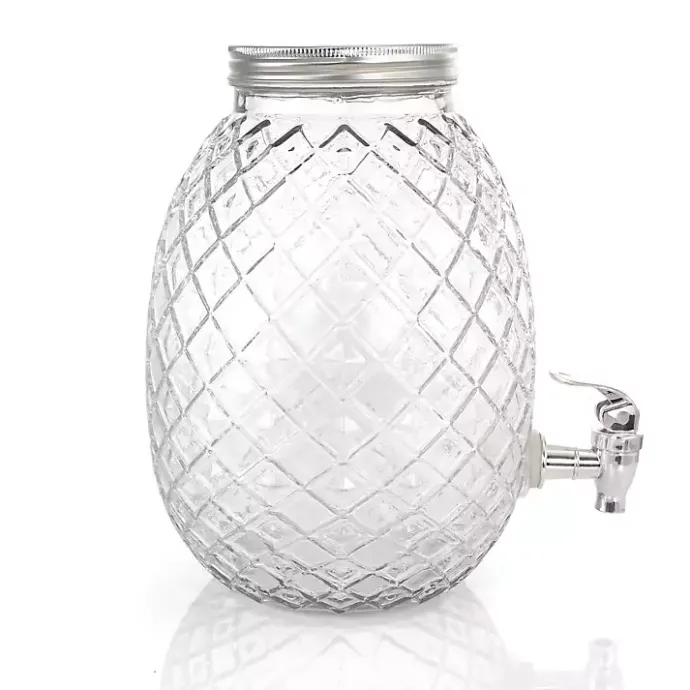 Online Kirklands Home Glass Pineapple Beverage Dispenser Clear